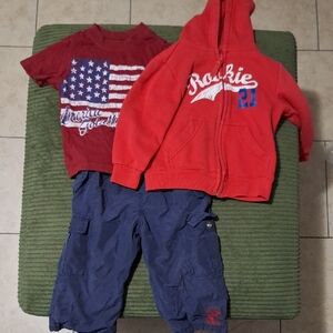 Red Short Sleeve Tee for Kids